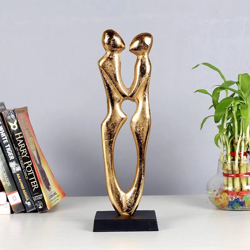 Aluminium Decorative Couple Statue | Multiple Colors