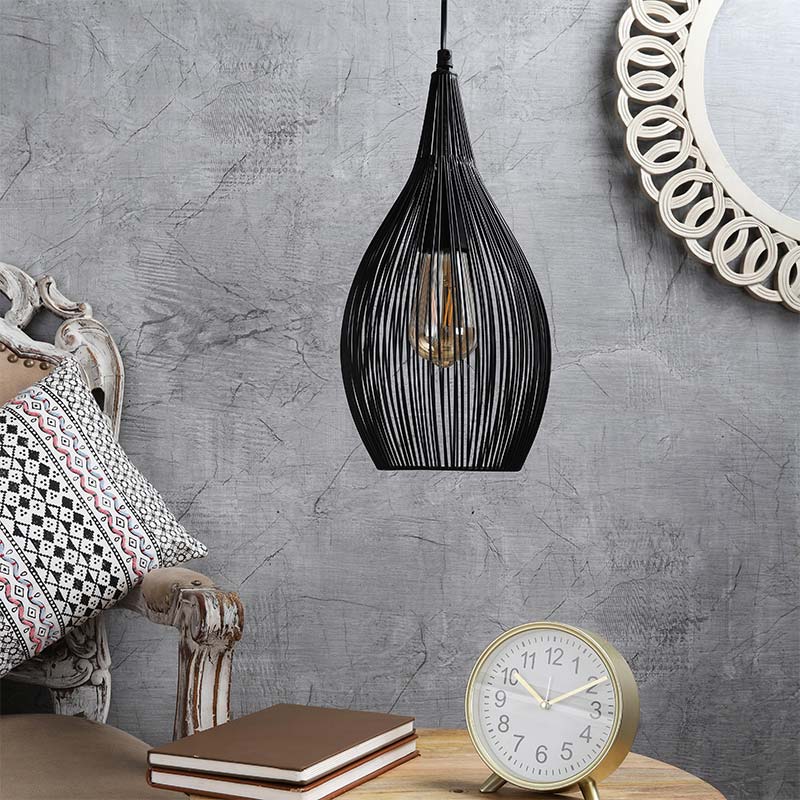 The Wired Pendant Light Jat Black Finish Default Title