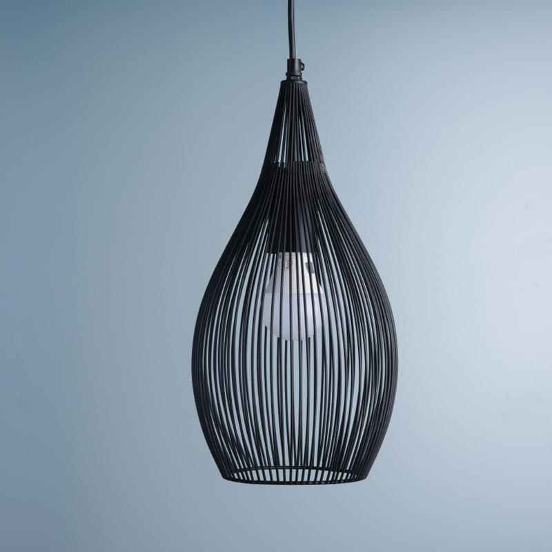 The Wired Pendant Light Jat Black Finish Default Title