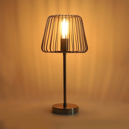 The Confined Bulb Table Lamp In Pewter Finish Default Title