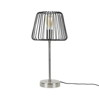 The Confined Bulb Table Lamp In Pewter Finish Default Title