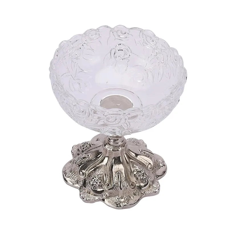 Flower Glass Aluminium AristrocratDip Bowl