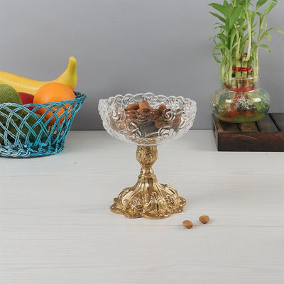 Flower Glass Aluminium AristrocratDip Bowl