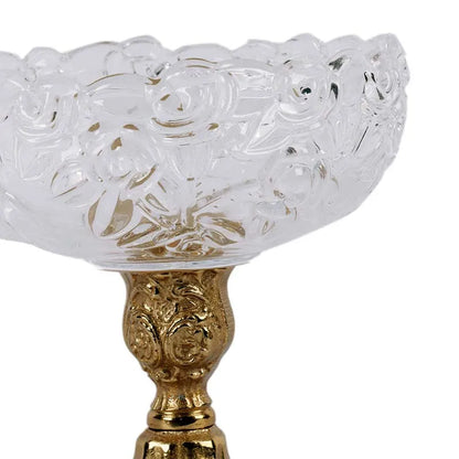 Flower Glass Aluminium AristrocratDip Bowl