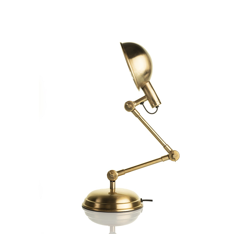 Fergal Poulsen Gold Antique Brass Finish Table Lamp Default Title