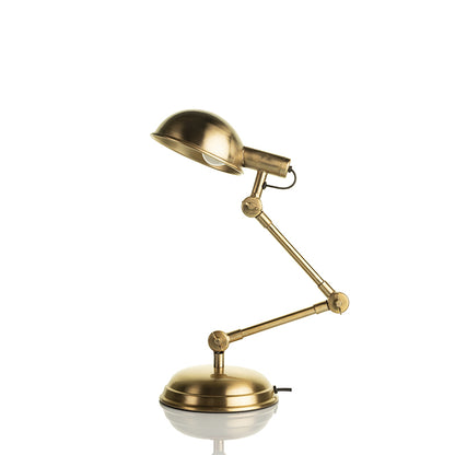 Fergal Poulsen Gold Antique Brass Finish Table Lamp Default Title