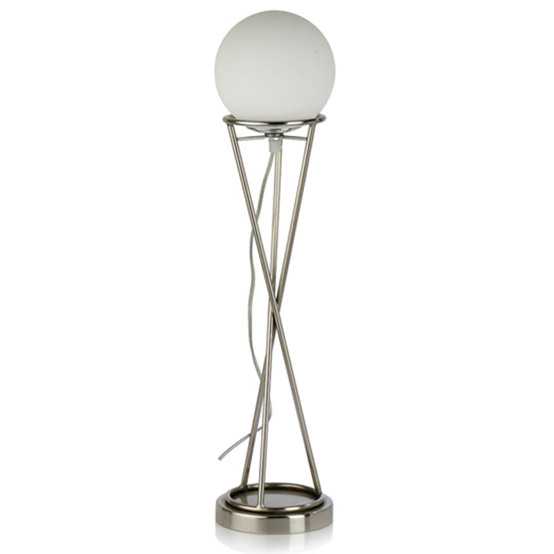 Sybil's Orb Gold Matt Brass Finish Table Lamp | Multiple Colors Silver