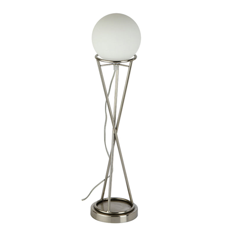 Sybil's Orb Gold Matt Brass Finish Table Lamp | Multiple Colors Silver