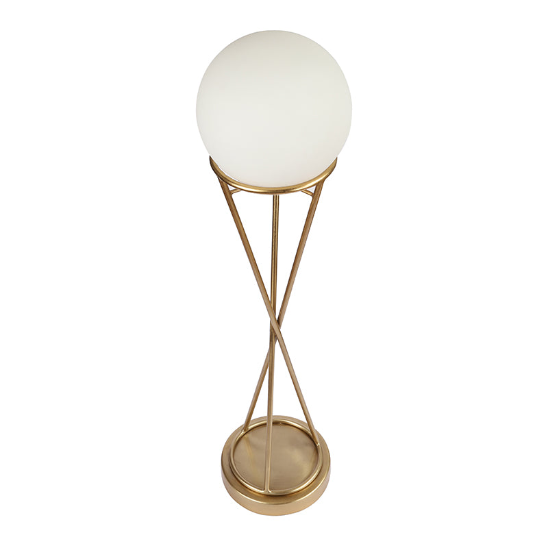 Sybil's Orb Gold Matt Brass Finish Table Lamp | Multiple Colors Gold