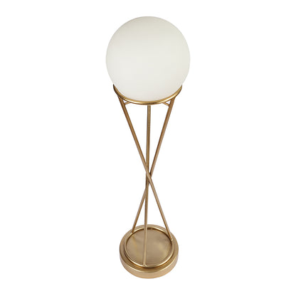 Sybil's Orb Gold Matt Brass Finish Table Lamp | Multiple Colors Gold