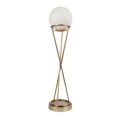 Sybil's Orb Gold Matt Brass Finish Table Lamp | Multiple Colors Gold