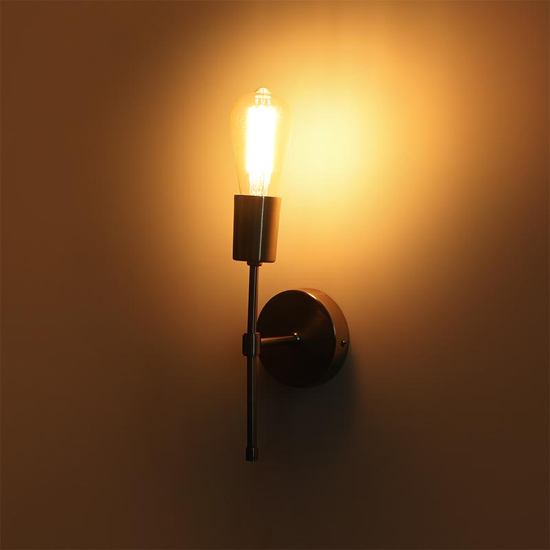 Salcia Single Wall Light in Pewter Finish | Multiple Colors