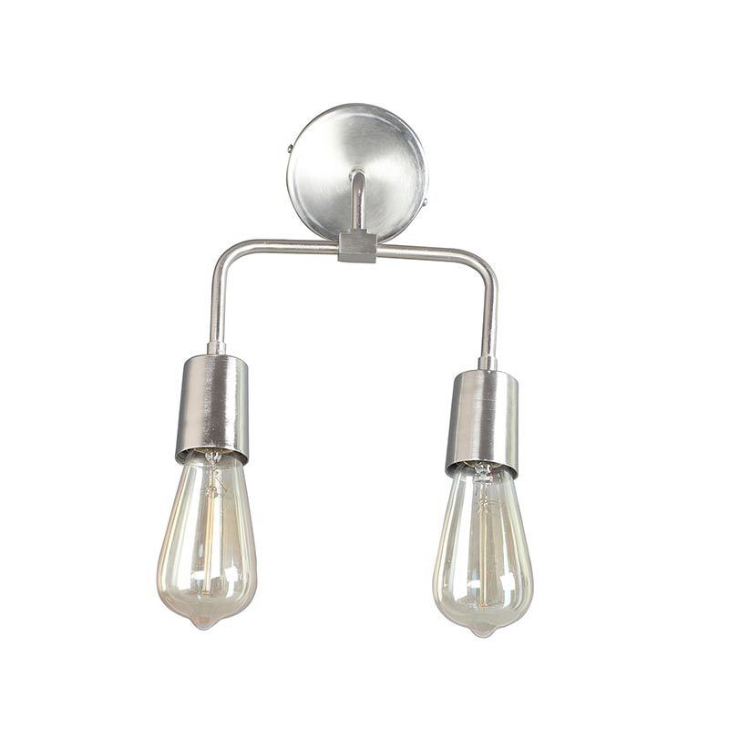 Salcia Artsy Dual Wall Light in Pewter Finish | Multiple Colors