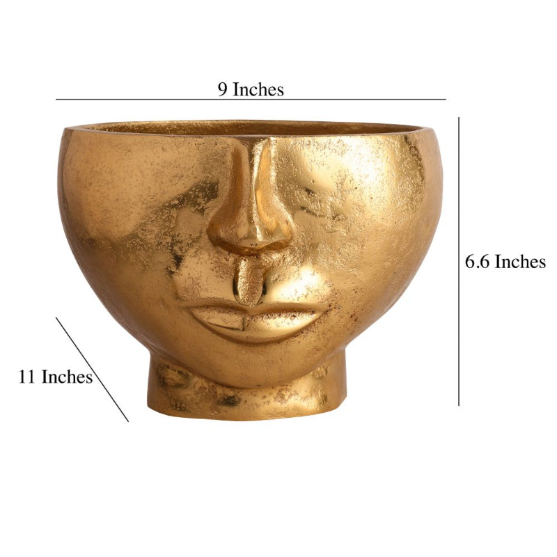 Two Face Vase | Multiple Colors Gold