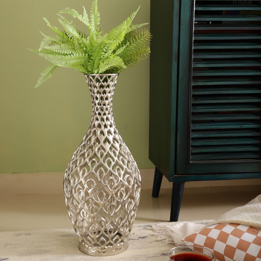 Cavendish Decorative Metal Floor Vase | 10 x 22 inches