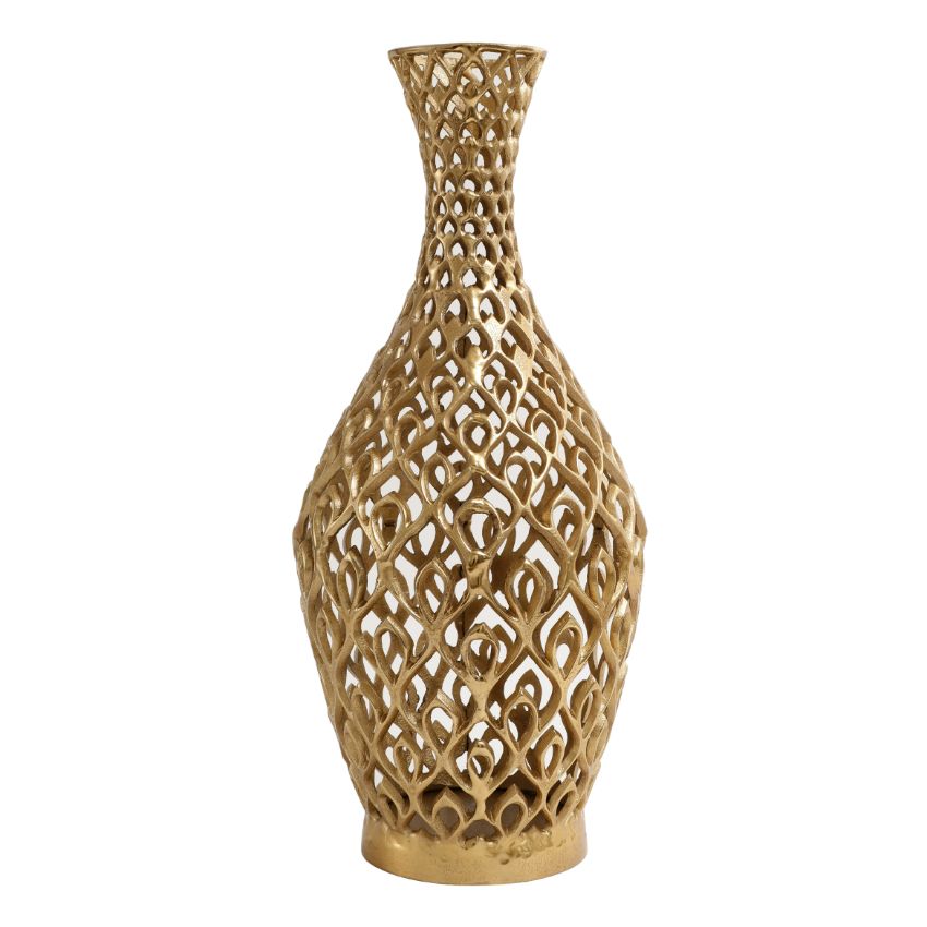 Cavendish Decorative Metal Floor Vase | 10 x 22 inches