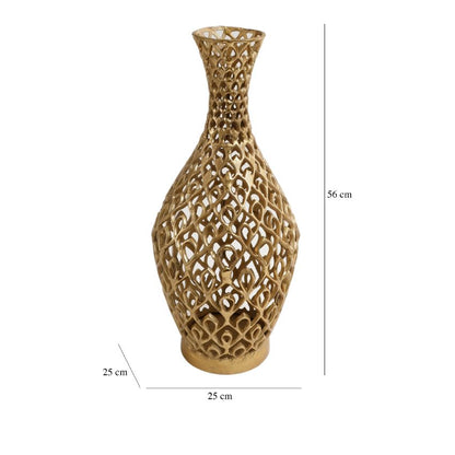 Cavendish Decorative Metal Floor Vase | 10 x 22 inches