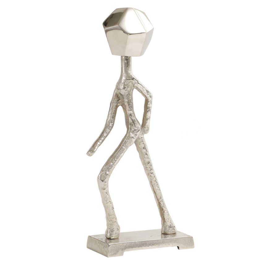 Elemental Form Aluminium Elegant Luxe Figurine | 6 x 3 x 16 inches