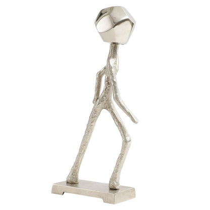 Elemental Form Aluminium Elegant Luxe Figurine | 6 x 3 x 16 inches