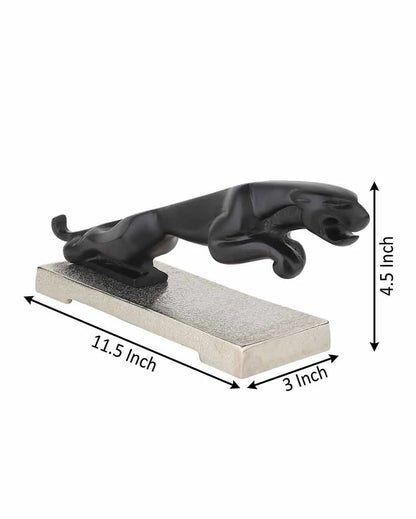 The panther leap on Base | 12 x 3 x 5 inches