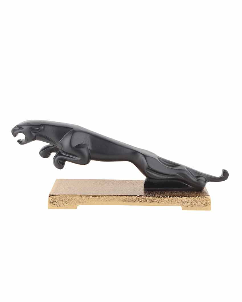 The panther leap on Base | 12 x 3 x 5 inches