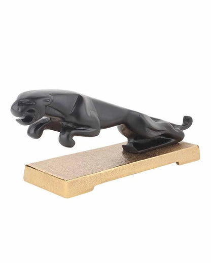 The panther leap on Base | 12 x 3 x 5 inches