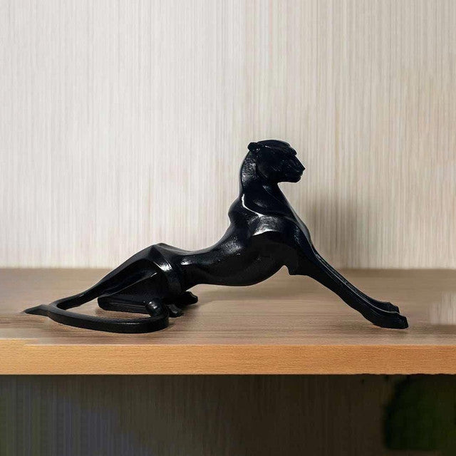 Modern Jaguar Ceramic Sculpture