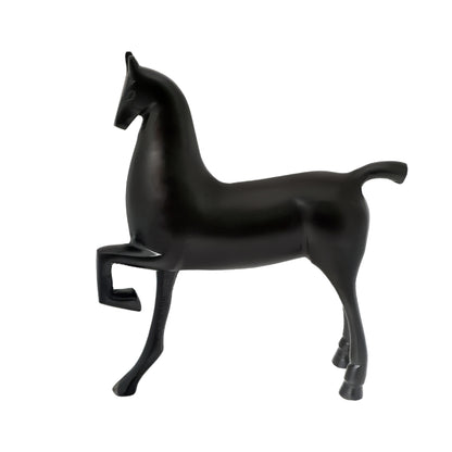 Enigmatic Equine Showpiece Black