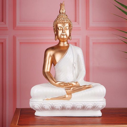 Angeliki Premium White Buddha Figurine Default Title