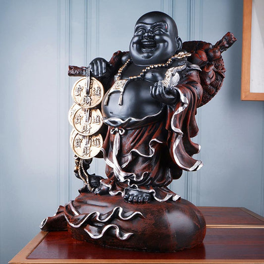Arianna Brown Premium Laughing Buddha Figurine Default Title