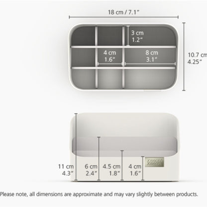 Tiered White Compact Cosmetic Organiser Default Title