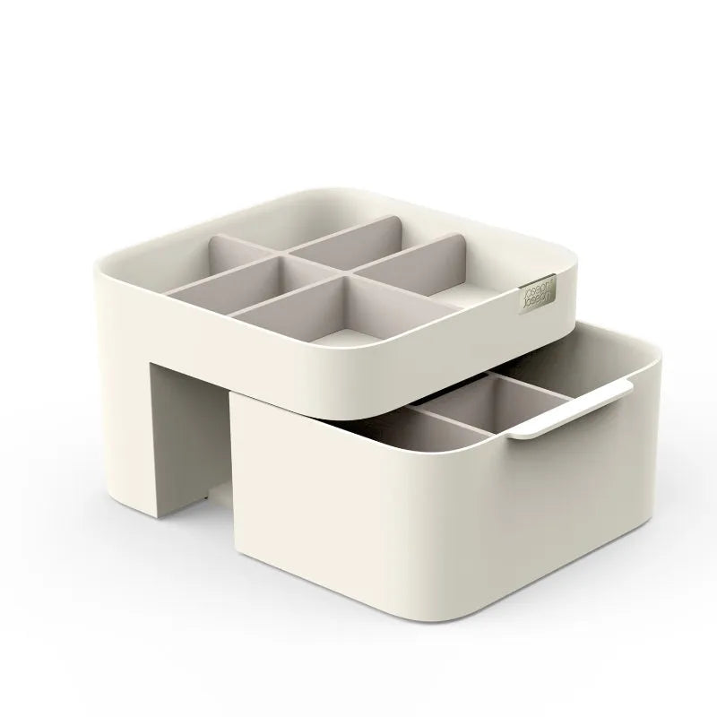 Viva Medium White Cosmetic Organiser with Drawer Default Title