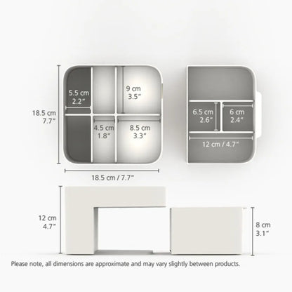 Viva Medium White Cosmetic Organiser with Drawer Default Title