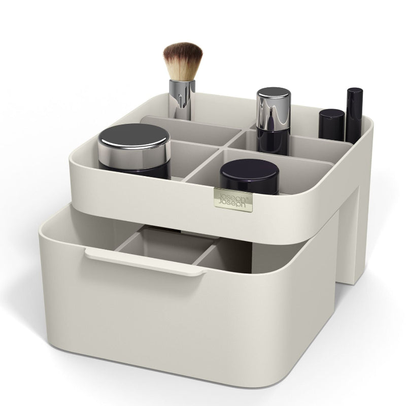 Viva Medium White Cosmetic Organiser with Drawer Default Title