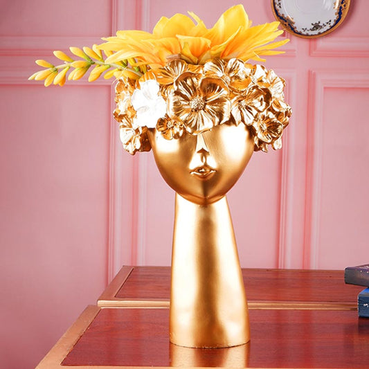 Catalina Premium Décor Gold Tone Vase | 10.5 inch, 6 inch 10.5 Inches