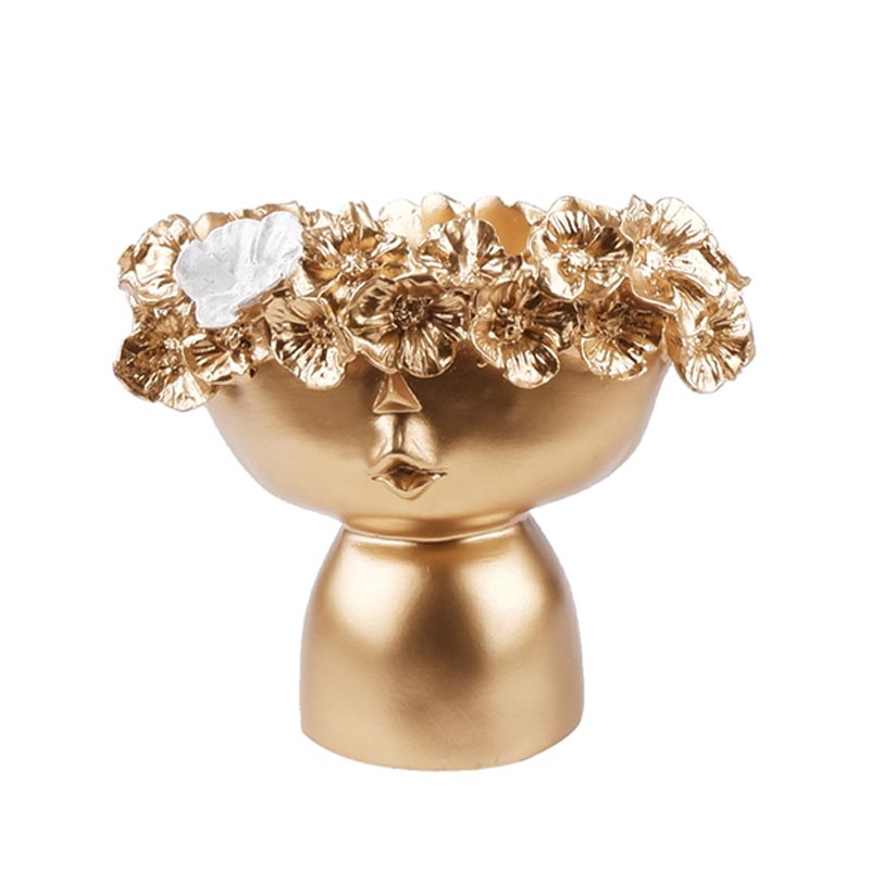 Catalina Premium Décor Gold Tone Vase | 10.5 inch, 6 inch 6 Inches