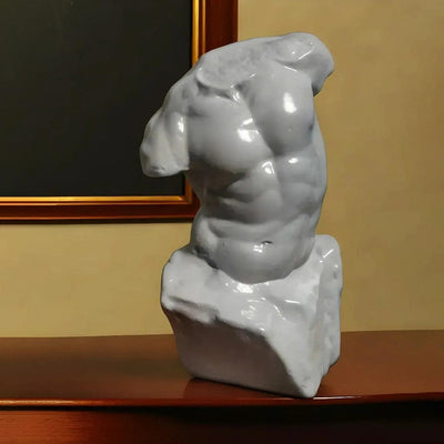 Male Torso Resin Sculpture