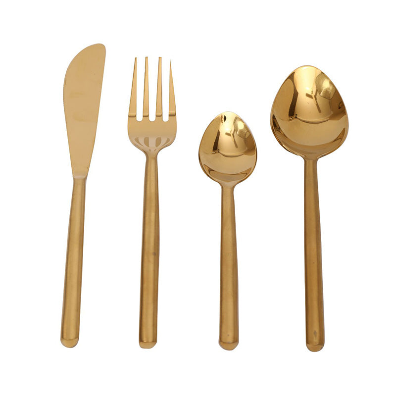 Radi Reflections Cutlery | Set Of 4 | Multiple Colors Gold