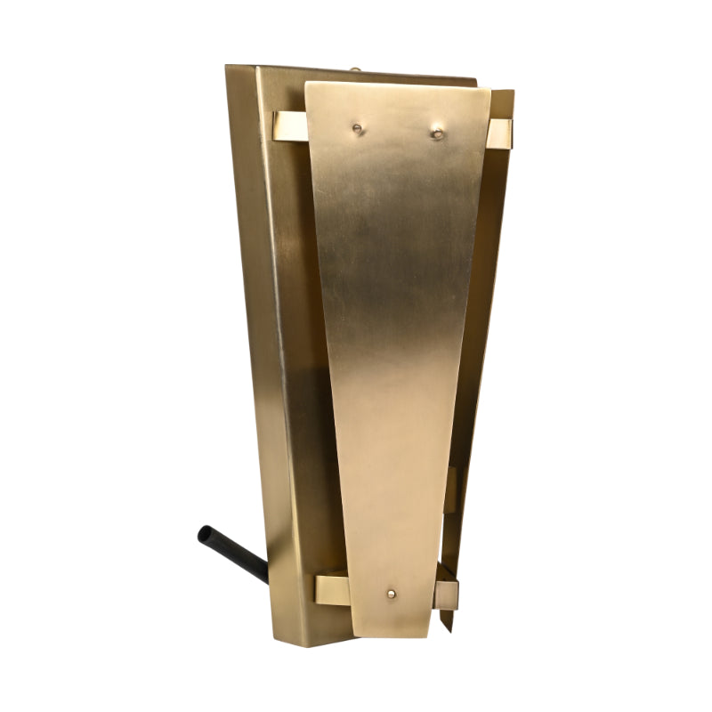 Tri-Angular Antique Brass Wall Lamp Default Title