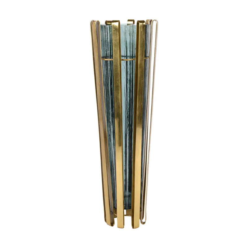 Allure Radiant Metal Hue Vase Green