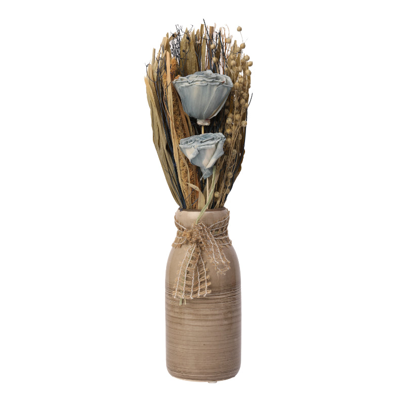 Lea Dried Ocean Blue Vase Default Title