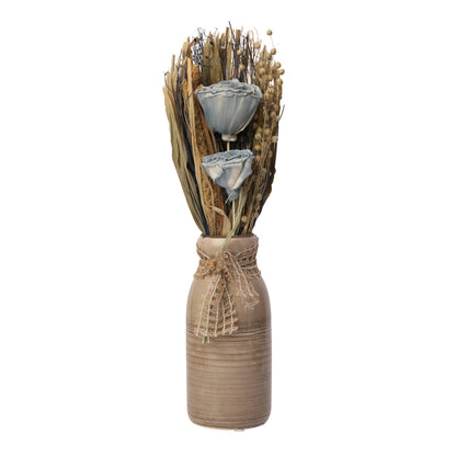 Lea Dried Ocean Blue Vase Default Title