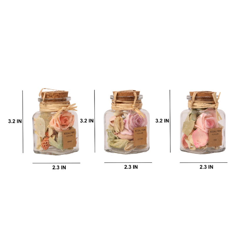 Lea Dried Floral Pastel Potpourri | Set Of 3 Default Title