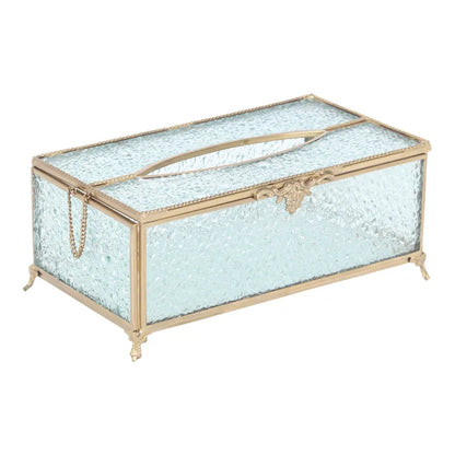 Diamond Cut Crystal Tissue Box Default Title