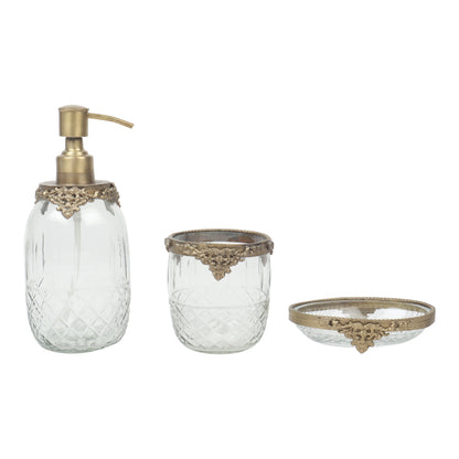 Regal Brass Accents Bathroom | Set Of 3 Gold