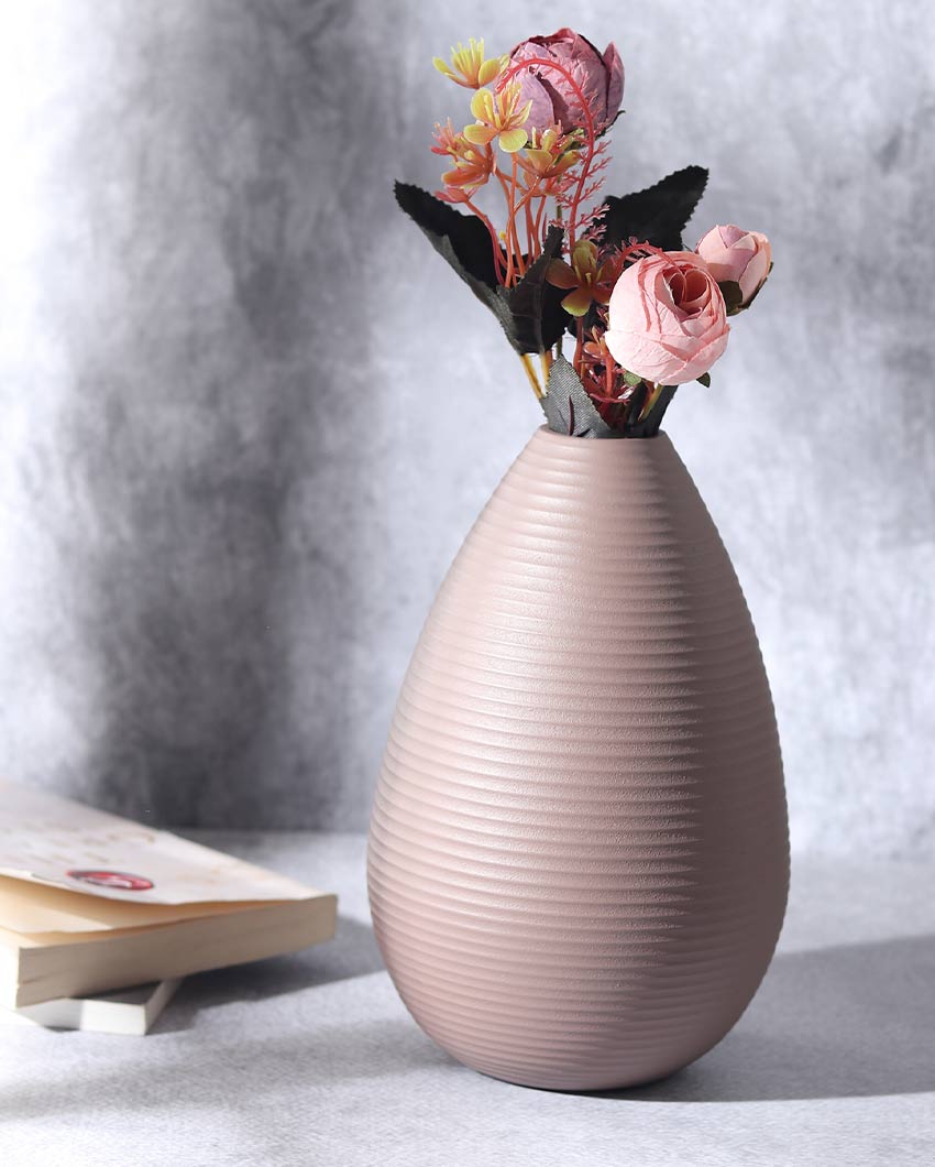 Large Klova Graphite Aluminum Vase | 6x8 inches Pink