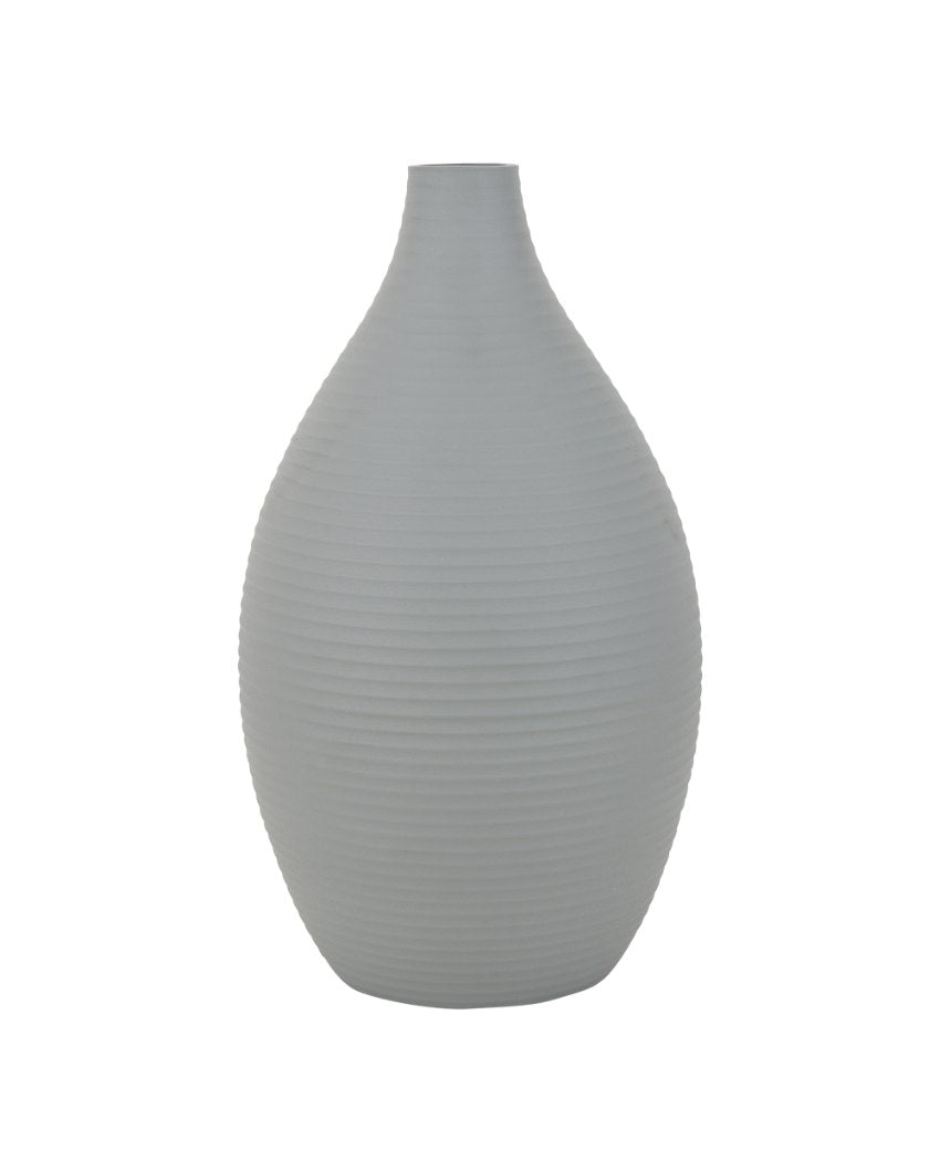 Vesera Enamel Aluminum Vase | 8x12 inches Green