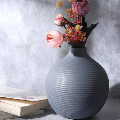 Bella Enamel Aluminum Vase | 6 x 6 inches