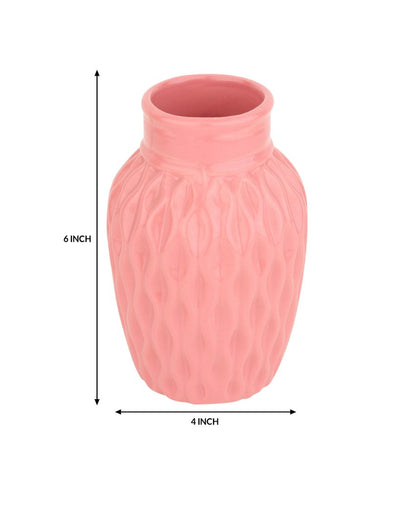 Wavecera Ceramic Vase Pink