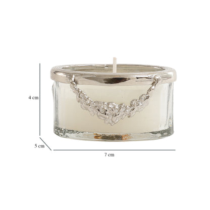 Snowy Whisper White Scented Candle Jar With Ring